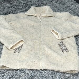 Cozy Cream Zip-Up Jacket